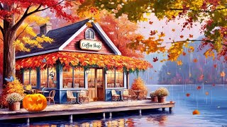 Jazz Relaxing Music amp Smooth Jazz Cozy Fall Coffee Shop Ambience Jazz Music to Work Study [upl. by Yolanda856]