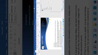 Letterhead Design In Ms Word [upl. by Prudence]