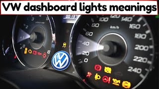 Volkswagen Warning lights Explained All symbols amp indicators – What they Mean [upl. by Vania]