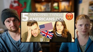 Americans React To  5 Things AMERICANS Do That Drive BRITS Crazy [upl. by Ballard66]