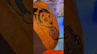 WHO WINS  Halloween Pumpkin Compitition shorts Blippi Meekah BFF Bestie Halloween [upl. by Deroo708]