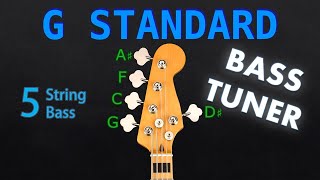 G STANDARD  5 STRING BASS Tuning Tuner [upl. by Mik]