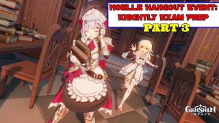 Noelle Hangout Event Knightly Exam Prep Part 3  Genshin Impact 15 [upl. by Atikaj]