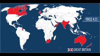 Rise and fall of the British Empire  In Map Every Year [upl. by Enylecoj]