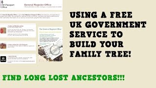 Using a Free Government Service to Research Your Family Tree [upl. by Filbert]