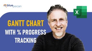 Create a Basic Gantt Chart in MS Excel Including Percentage Complete Progress Tracking [upl. by Eirised]