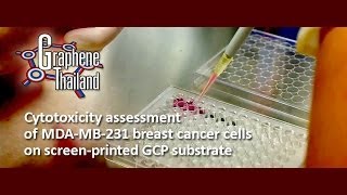 GT Cytotoxicity assessment of MDAMB231 breast cancer cells on screenprinted GCP substrate [upl. by Norvan]