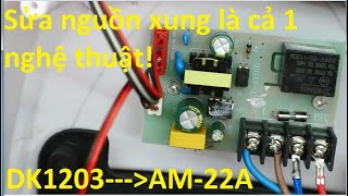 Nghệ thuật sửa nguồn xung Sửa máy sấy quần áo chạy DK1203 [upl. by Margetts103]