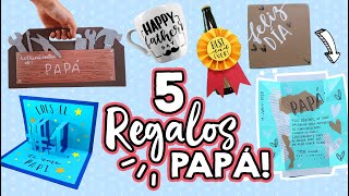 5 REGALOS FÁCILES Y CREATIVOS para PAPÁ Día del padre ✄ Barbs Arenas Art [upl. by Dodd868]