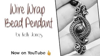 Wire Wrap Bead Pendant tutorial [upl. by Nelram]