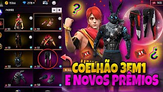 FINALMENTE PEGUE O CONJUNTO DOS ESTILHAÇOS CALÇA ANGELICAL COELHÃO 3EM1  NOVIDADES FREE FIRE [upl. by Nedia520]