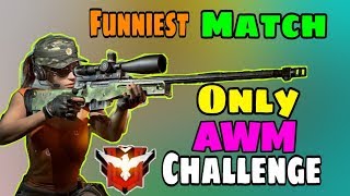 AWM Only Challenge in Rank Match  Garena free Fire  Desi Gamers [upl. by Nnalorac]