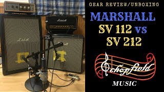 Marshall SV212 2x12 vs SV112 1x12 Cabinet Challenge [upl. by Nner]