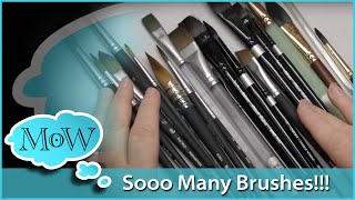 Is there a BEST Brush for Watercolor The Brushes Im using 2023 [upl. by Riess]