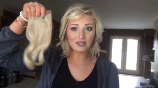 How To Blend Short Hair With Queen C Hair Extensions [upl. by Acissej121]