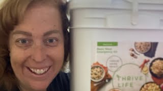 Thrive Life NEW Product Emergency Meal Bucket full review amp opening [upl. by Oiralih]