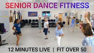 Zumba for Seniors  12 Mins  Fit Over 50  Fun Songs [upl. by Laamak]