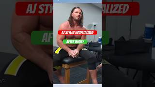 AJ Styles hospitalised after injuries So sad  wwe ajstyles smackdown [upl. by Eseuqcaj]