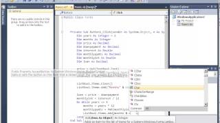 Tutorial 24 Car Payment Calculator in Visual Basic Part 2 [upl. by Norbert]