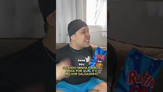 Qual o melhor salgadinho Doritos Ruffles Cebolitos ou Pipoca batalhaderima humor comedia [upl. by Eessac263]