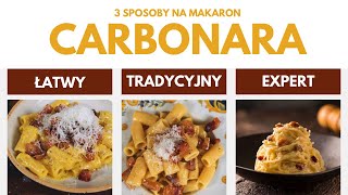 CARBONARA NA 3 SPOSOBY [upl. by Ebony418]