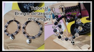 Tutorial de Brinco com miçangas caveira mexicana [upl. by Mannie336]