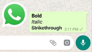 How to Send Bold amp Italic Text on WhatsApp [upl. by Naivaj52]