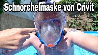 Schnorchelmaske mit Actioncamhalterung von Crivit Daily Vlog 2020 Folge 173 [upl. by Ogram601]