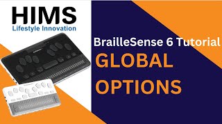 BrailleSense 6  Global Options [upl. by Field]