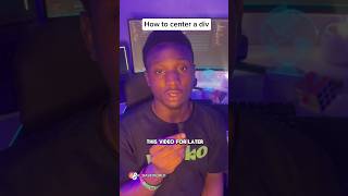 How to center I divshortstech webdev frontend coding [upl. by Omarr]