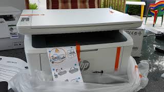 Unboxing HP LaserJet Pro MFP M28w [upl. by Elliven]