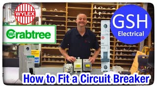 How to Fit a Wylex and Crabtree Starbreaker Miniature Circuit Breakers MCB into a Consumer Unit [upl. by Aker268]