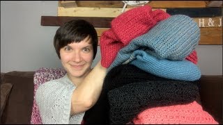 The Cozy Cottage Crochet Podcast Episode 52 Sweater Tour [upl. by Ielarol733]