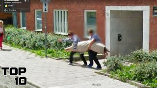 Top 10 Mysterious Things Seen On Google Street View They Tried To Hide From You [upl. by Rochkind]