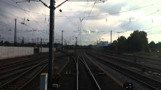 HD720cam  Führerstandsmitfahrt  Bahnhof Offenburg  kurzer Spezial ICE [upl. by Burner]