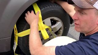 How to load a Master Tow dolly RV car trailer Call 7175072365 [upl. by Haneekas]