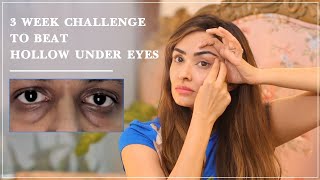 3 Week Challange Face yoga for Hollow Under Eyes by FaceYogi Vibhuti Arorafaceyoga [upl. by Nehepts]