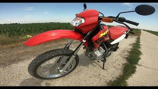 Honda XR 125  Dominator exhaust sound [upl. by Ettelorahc]