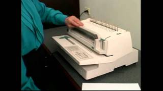 GBC 470KM Comb Binding Machine Versatility Demo Video [upl. by Uyr]