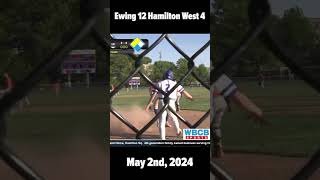 Highlights Hamilton West at Ewing  High School Baseball 5224 [upl. by Repinuj]