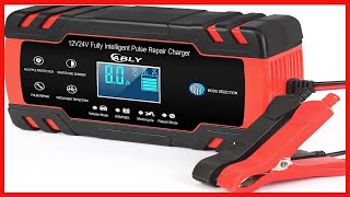 ABLY Car Battery Charger 8Amp 24V and 12V Battery Charger Automotive Trickle Charger [upl. by Adnawot]