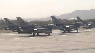 F16 Fighters Interupt Our Flight [upl. by Wallas]