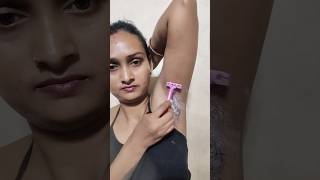 how to remove underarmarmpit hair at home trending shorts underarm armpit shaving razor [upl. by Massimo102]