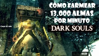 Dark Souls guia Como farmear almas en mundo pintado de Ariamis 13000 almas por minuto [upl. by Enilesoj]