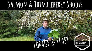 Salmonberry amp Thimbleberry Shoots  Forage Facts amp Feast [upl. by Eenoj]