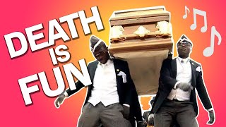 😲 Dancing PALLBEARERS at the FUNERAL 💀 Coffin dance meme  Bailando con el ataud [upl. by Liza]