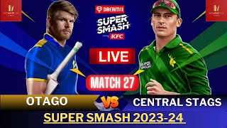 Super Smash live  OTG VS CS Live  Otago Volts Vs Central Stags live  Super Smash T20 Live Stream [upl. by Aldwon]