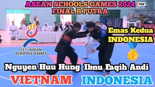 FINAL IBNU FAQIH ANDI INDONESIA VS NGUYEN HUU HUNG VIETNAM  ASEAN Schools Games 2024 Vietnam [upl. by Eelirak425]