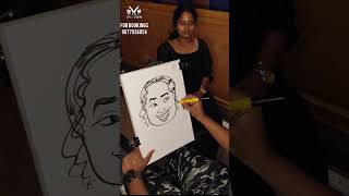 Live caricature at green park caricatureparty artdrawing caricaturedrawing artistdrawing funny [upl. by Ahtinak]