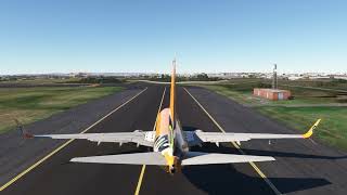 PMDG 737800 taxi and takeoff from iniBuilds Johannesburg OR Tambo International AirportMSFS [upl. by Melisenda]